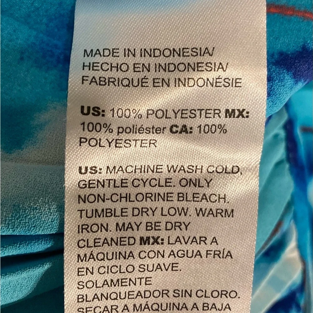 White House/ black market NEW size 16 scuba  blue tie dye skirt